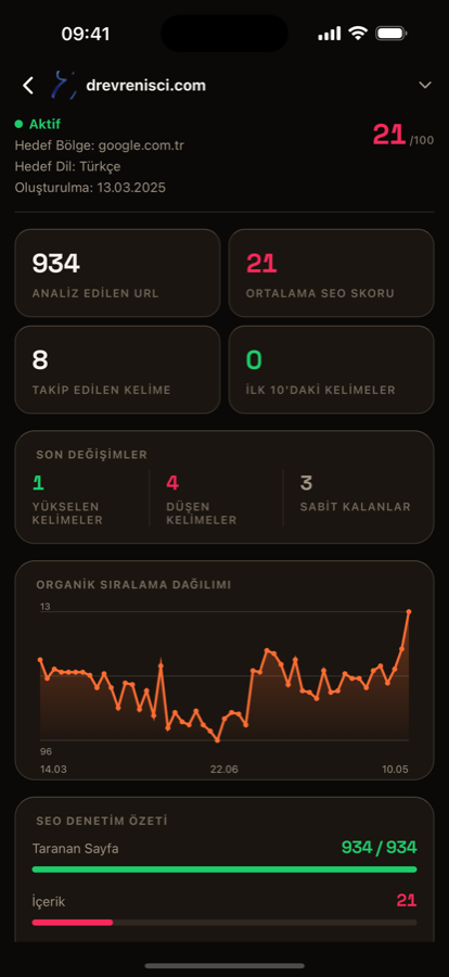 Proje özeti ve entegrasyon durumu